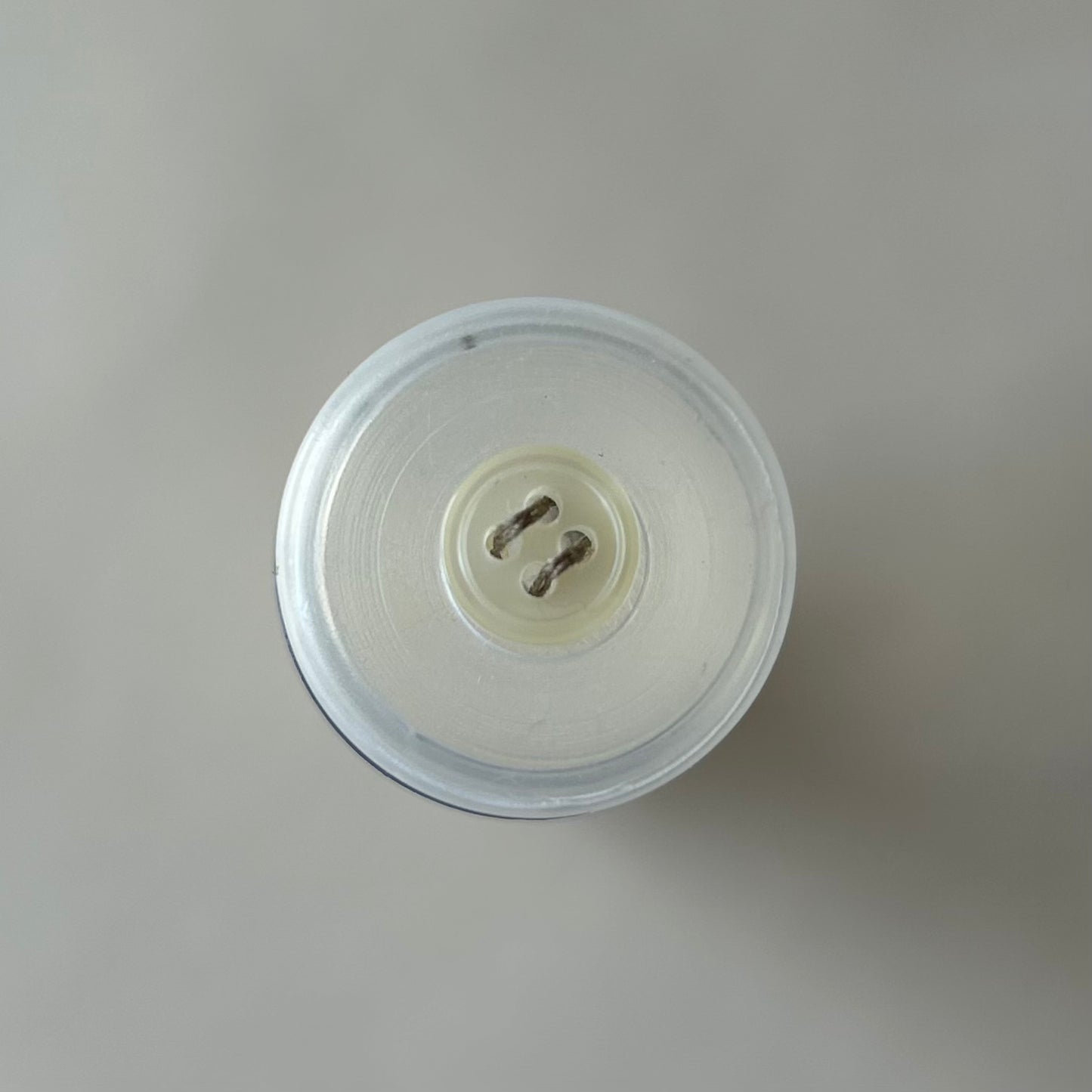Buttons: Cream 4-Hole Button 8mm