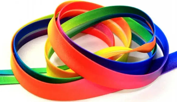 Pyrm Duchesse Rainbow Polyester Bias Binding 20mm