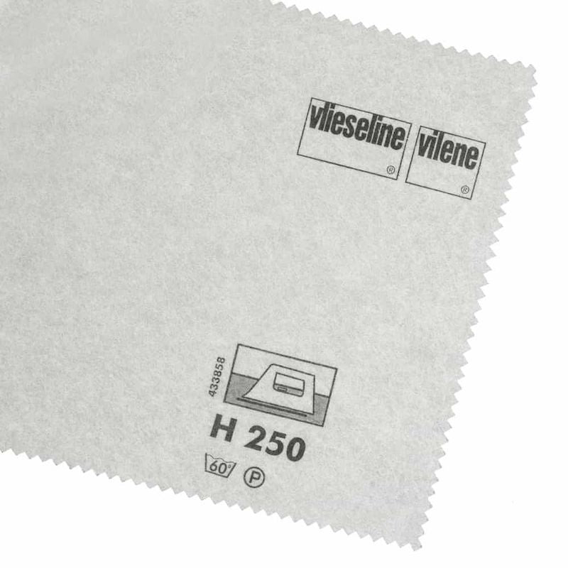 Vlieseline Interlining: H250/305 Firm, Iron-on (W 90cm) White