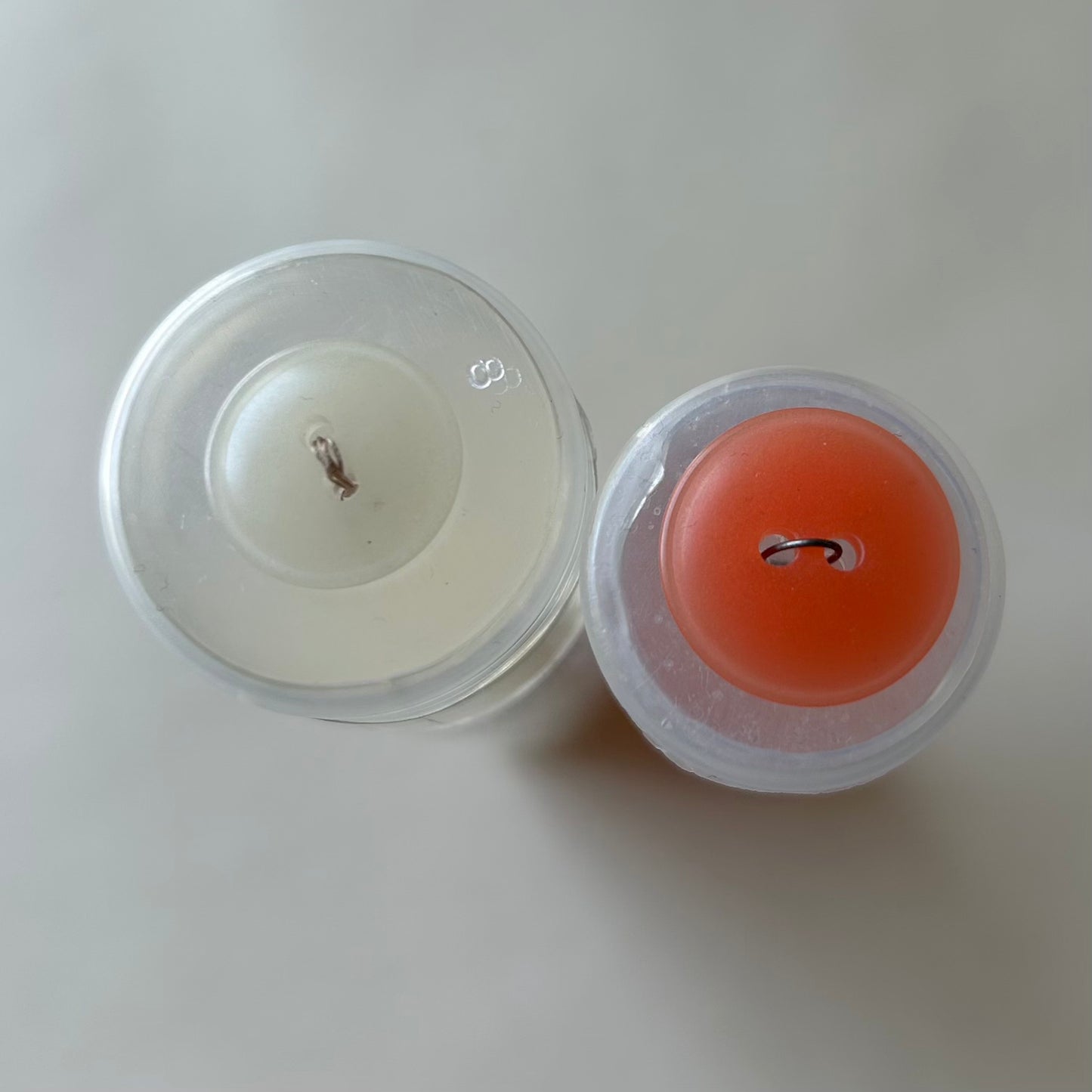 Buttons: 2-Hole Milky Button 16mm