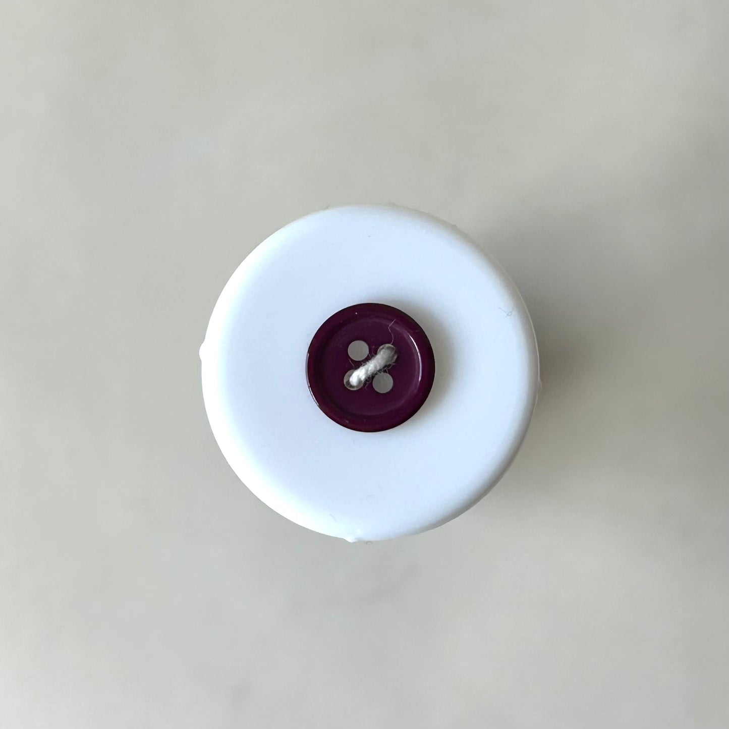 Buttons: Plum 4-Hole Button 11.5cm