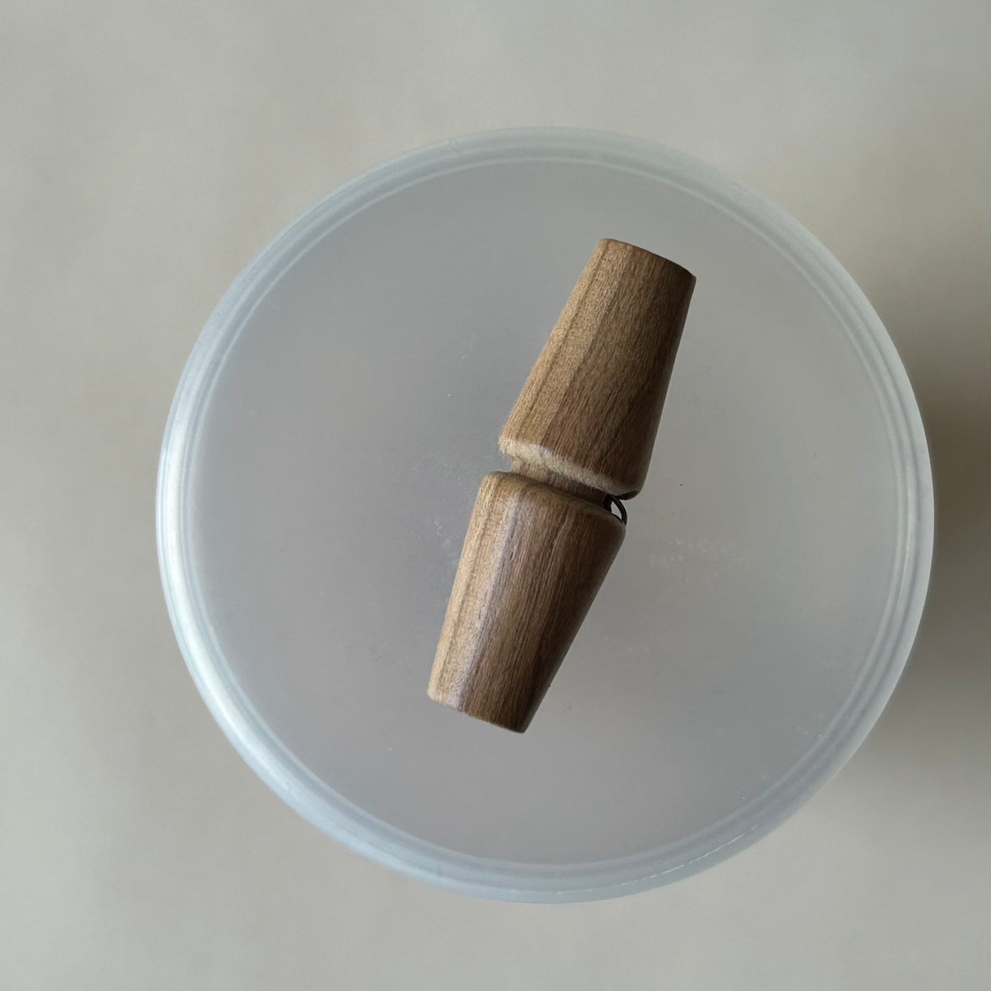 Buttons: Olive Wood Brown Toggle Button 40mm