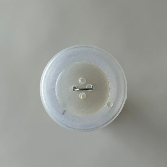Buttons: Cream 2-Hole Fish Eye Button 15mm