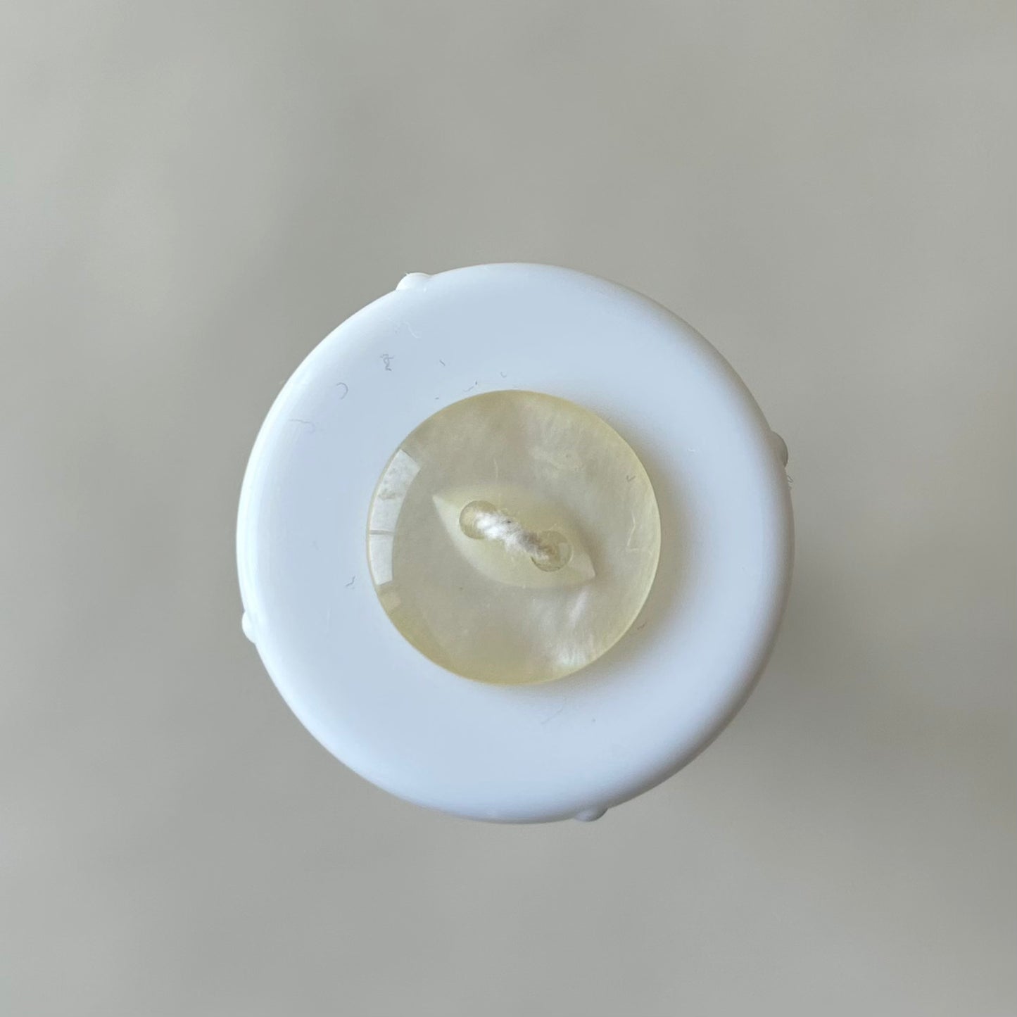 Buttons: Cream Fish Eye Shiny Button 15mm