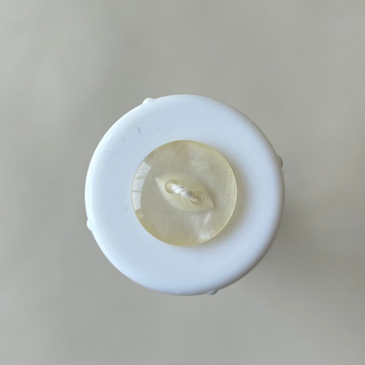 Buttons: Cream Fish Eye Shiny Button 15mm