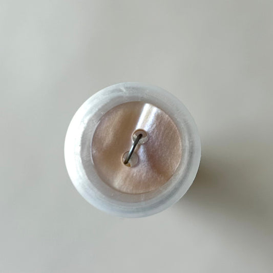 Buttons:  Natural 2-Hole Pearlescent Button 12.5mm