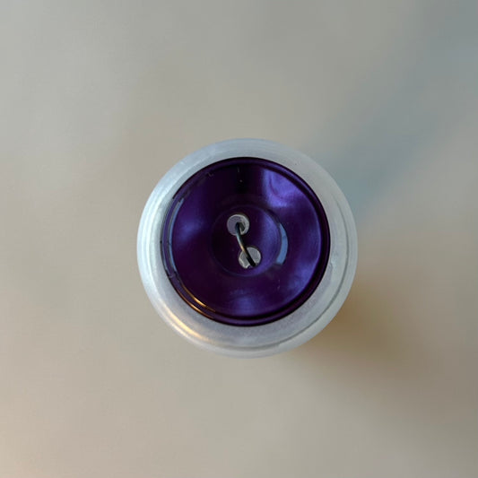 Buttons:  Purple 2-Hole Pearlescent Button 18mm