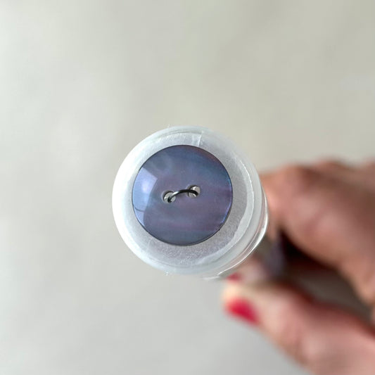 Buttons:  Grey/Purple 2-Hole Pearlescent Button 15mm