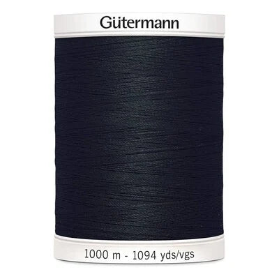 Gutermann Black Sew All Thread 1000m (000)