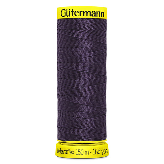 Gutermann Aubergine Maraflex Stretchy Sewing Thread 150m (512)
