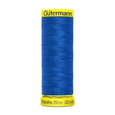 Gutermann Electric Blue Maraflex Stretchy Sewing Thread 150m (315)
