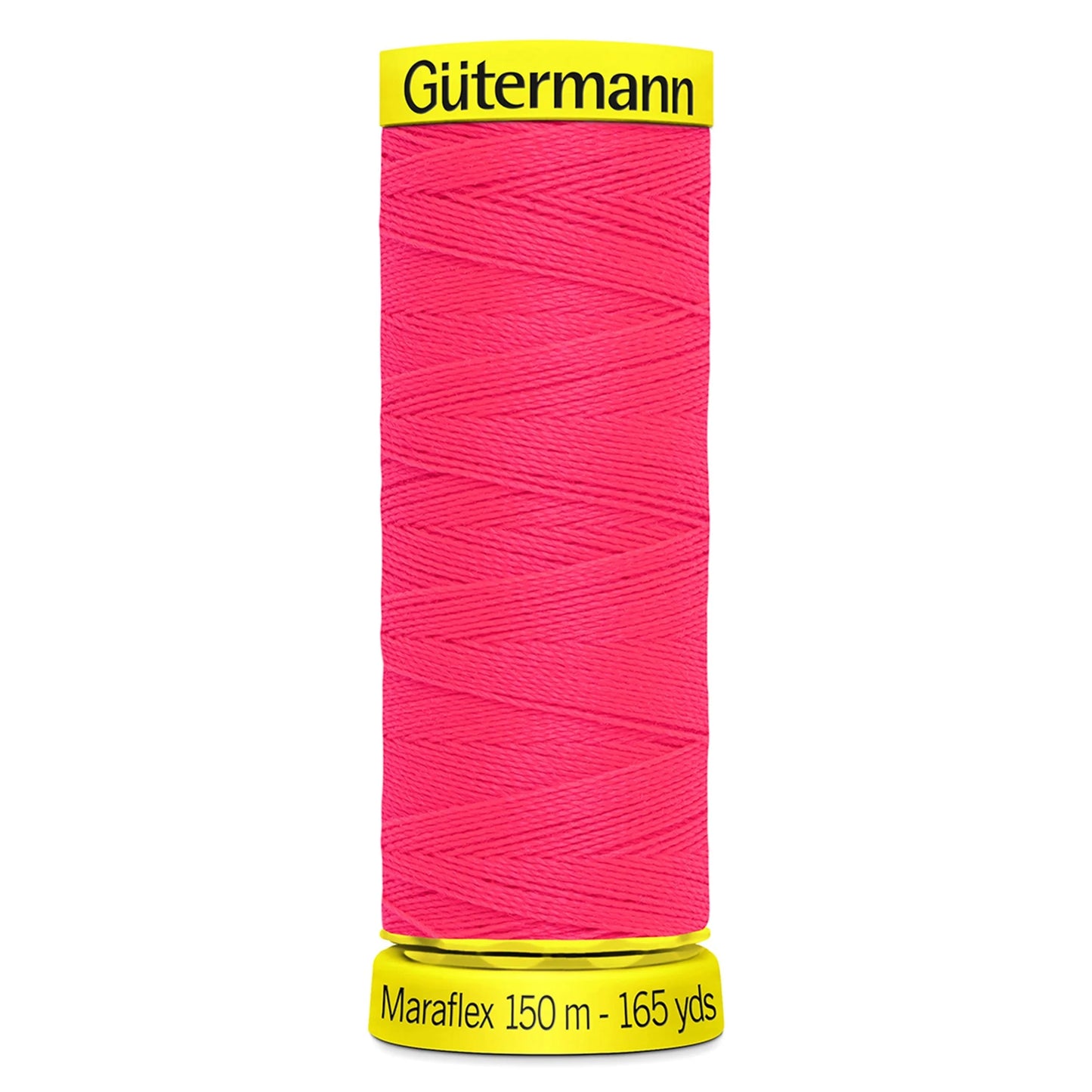 Gutermann Neon Pink Maraflex Stretchy Sewing Thread 150m (3837)