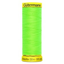 Gutermann Neon Green Maraflex Stretchy Sewing Thread 150m (3853)