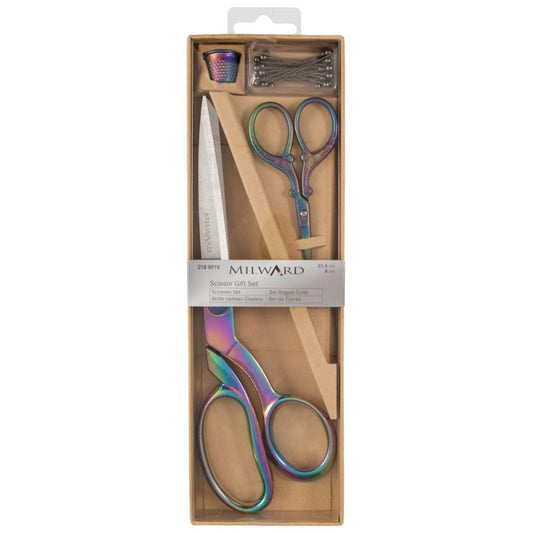 Millward: Rainbow Scissor Gift Set 21.5cm