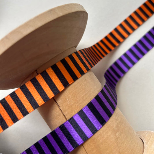 Berisford Ribbon: Halloween Witches Stripe 15mm