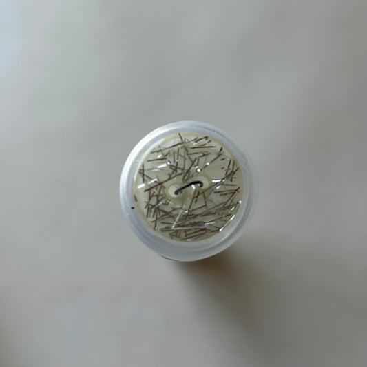 Buttons: Cream and Silver Buttons 18mm
