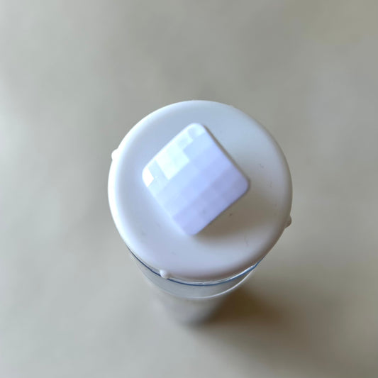 Buttons: White Textured Square  Shank Button 16mm
