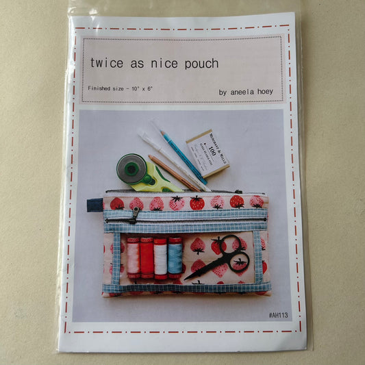 By Aneela Hoey: Twice as Nice Pouch: Paper Pattern