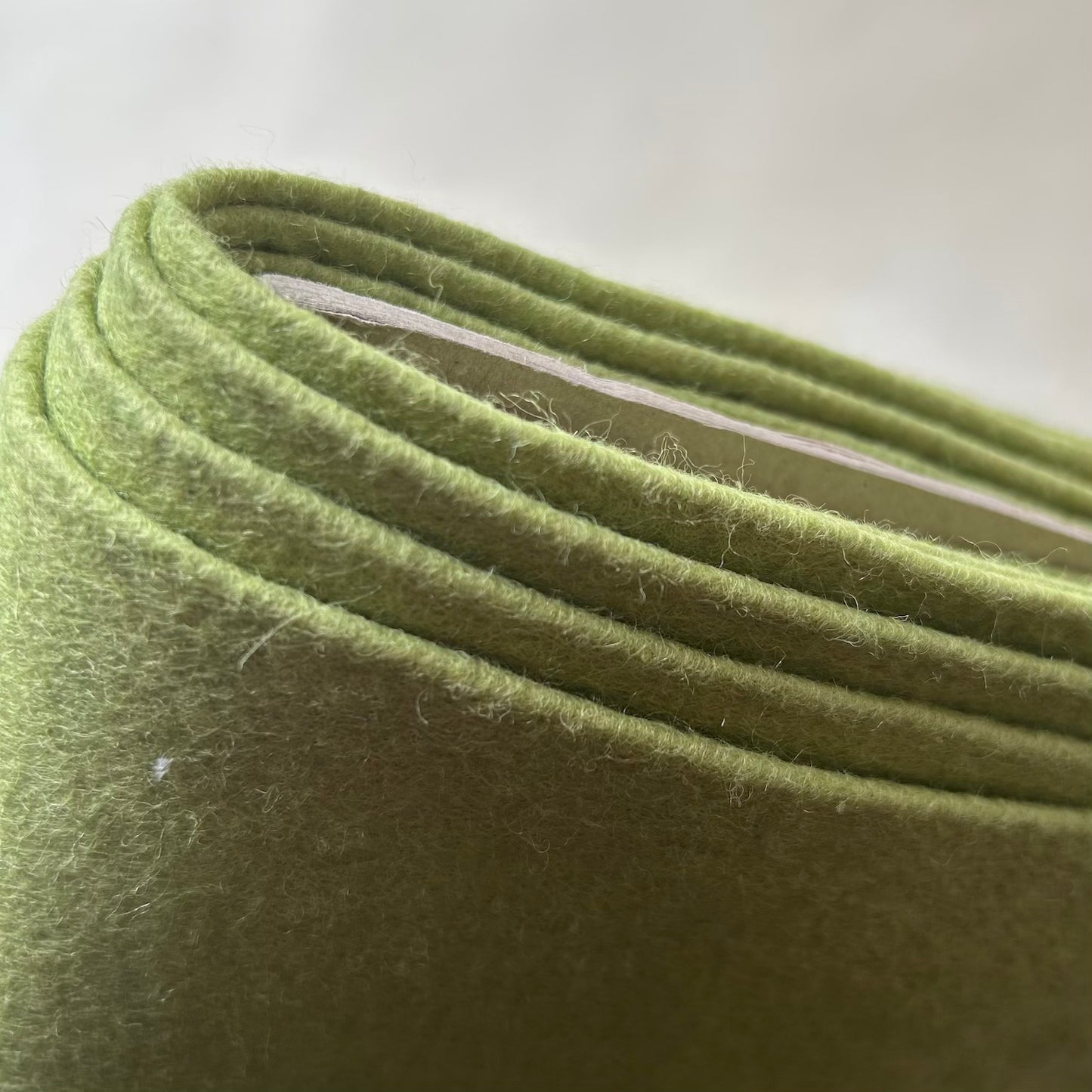 Felt: Wool Mix 92cm wide Rust and Meadow Colours.
