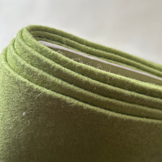 Felt: Wool Mix 92cm wide Rust and Meadow Colours.