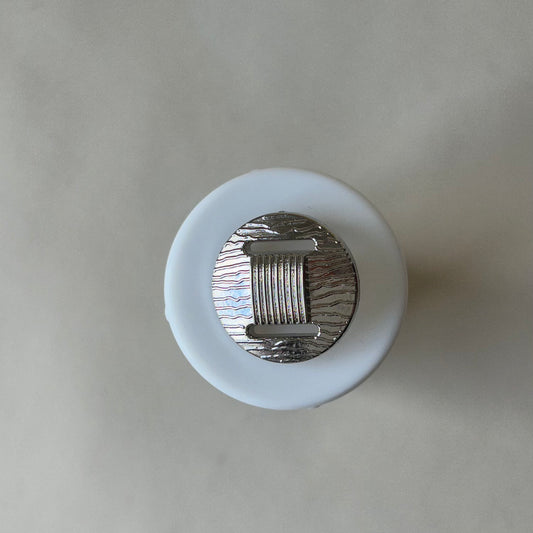 Buttons: Matt Silver Wheel Shank Button 28mm
