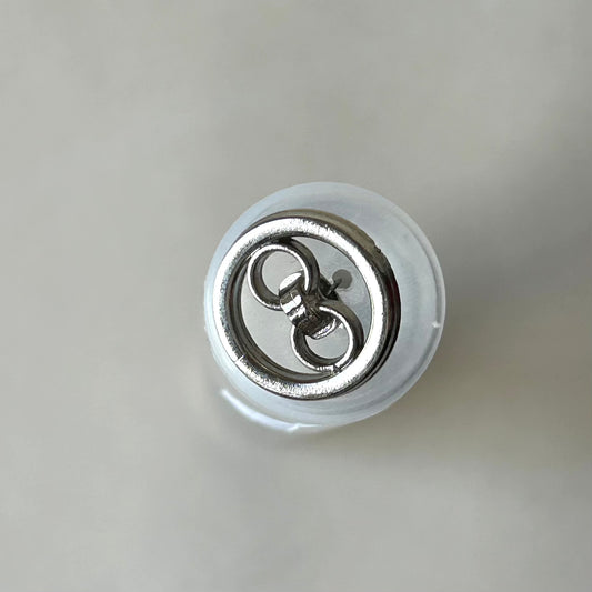 Buttons: Decorative Silver Button 18mm
