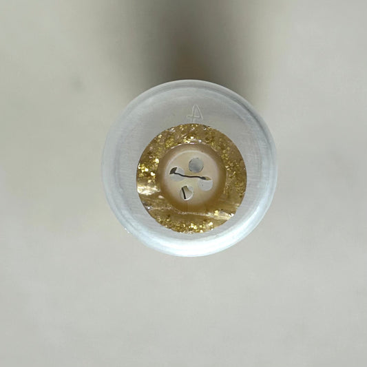 Buttons:  Gold Sparkle 2-Hole Button 14mm