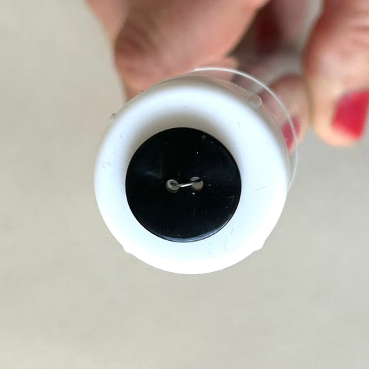 Buttons:  Natural Dyed Black Akoya Shell Button 18mm