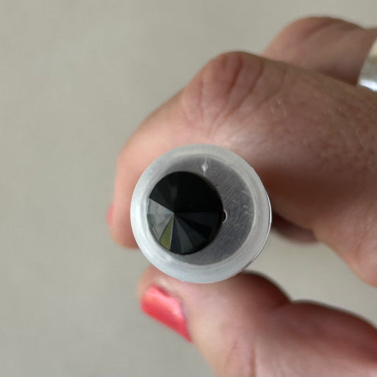 Buttons: Black Shiny Shank Button 11.5mm