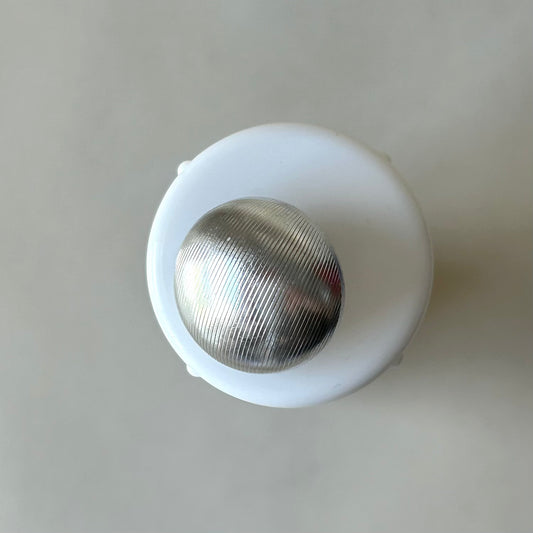 Buttons: Textured Silver Shank Button 24mm
