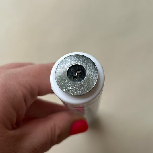 Buttons: Mottled Grey Shiny 2-Hole Button 23mm