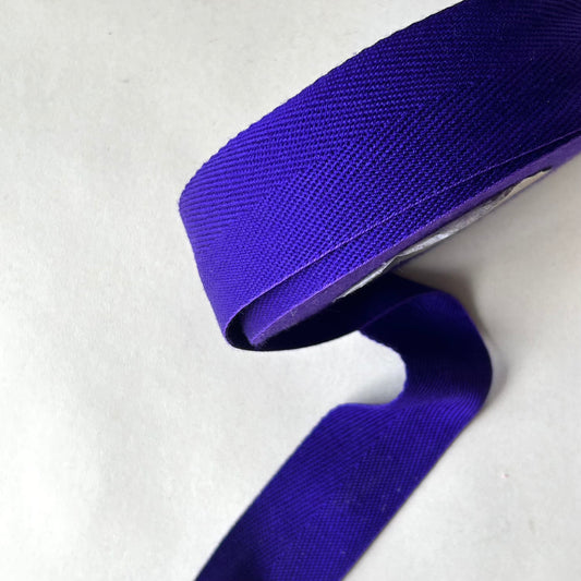 Herringbone Tape: Purple Cotton 38mm