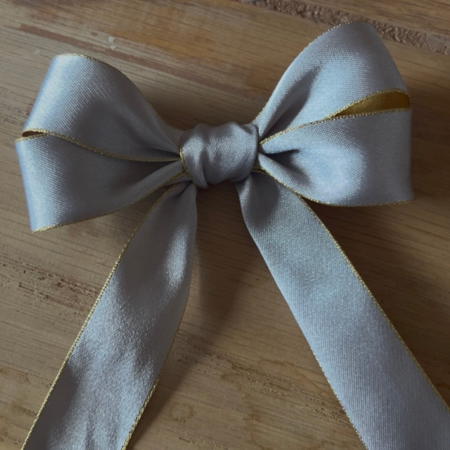 Berisford Ribbon: Duo Satin Ribbon in Red and Grey 25mm
